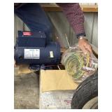 Leeson 220 5 hp motor new single phase