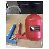 Welding Helmet and caulking Guns