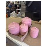 Pink Canister set