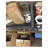 Square, shelf brackets, misc hardware and more