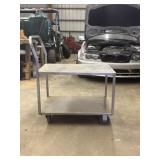Stainless Steel Shop Cart 33"x22"x28"