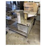 Metal Cart with Belshaw conveyor  48"x32"x31"
