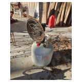 Propane  bottle empty with burner
