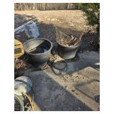 2 large flower planters