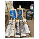Caulking, fiberglass polish