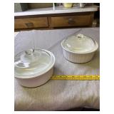 2 small casserole dishes