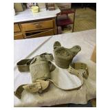 Us military belt and canteen