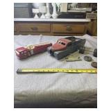Avon Fire Truck and vintage Tin Truck