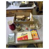 Vintage tin address book and more