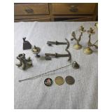 Vintage brass, candle sniffer, Goose candle
