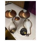 Pair of Vintage hanging lamps- Lantern style