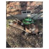 2- old lawn mowers