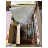 Guitar Books, electric stapler & pencil sharpener