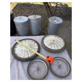 Vintage Pedal tractor wheels others