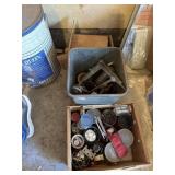 3 boxes of screw. Nails, L brackets and more