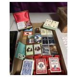 Lg lot of playing cards and other games