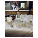 Cheese crocks, Avon Corn bottle, Millsï¿½s mug,