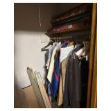 Contents of closet Christmas times and clothes