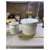 Granite bucket with lid and other