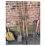 Fork shovel and yard tools