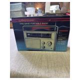 New Americana Five Band Portable Radio in box