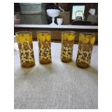 Libbey Amber Glass Sunflower Ombre