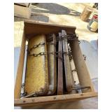 Vintage metal swing seats & chain