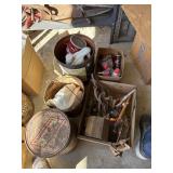 3 cans and 2 boxes of shop items, traps and more