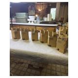 (6)  new Norman Rockwell Glassware Collection