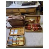 2 Vintage Travel Kits & camera bag