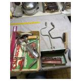 Chalk line, hand drills and more