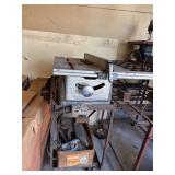 Craftsman circular saw on cart