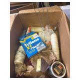 Box of fishing supplies