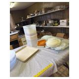 Of lot of food storage some Tupperware and extra