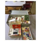 Huge lot of matches and metal box