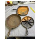cast iron, skillets, square skillet and cornbread