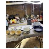 Several pieces of Granite ware