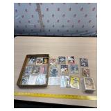 Baseball, football and basketball cards