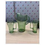 Coca Cola Cowboy & whataburger pitchers and 8