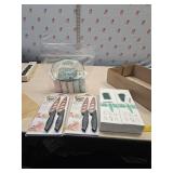 New Amish soap, copper knives and hair brushes