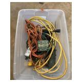 Box of extensions cords