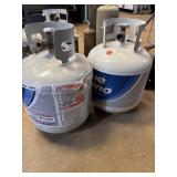2 Empty Propane Bottles