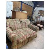 64ï¿½ Plaid Love seat