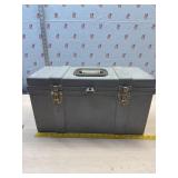 Plastic tool box and contents