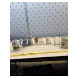 8 glass and ceramic Souvenir Mugs