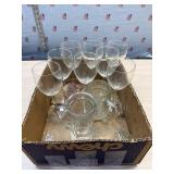 8 matching wine glasses and others