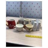 Coffee cups, S&P shakers, and more