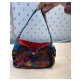 Laurel Burch Satchel Tote Cats Colorful