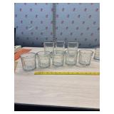 On the rocks glasses, tea glasses and coffee cups