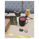 Wax warmer, candles and misc